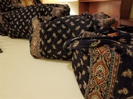 Vera Bradley Paisely Blue Luggage Set
