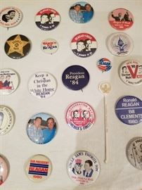 Reagan and Bush Campaign Buttons