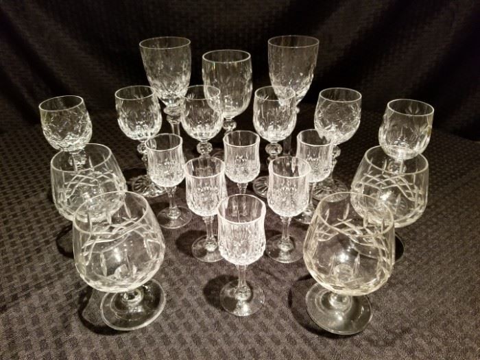 Crystal and Glass Stemware