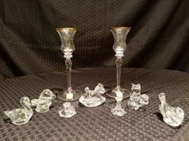Glass Candle Holders