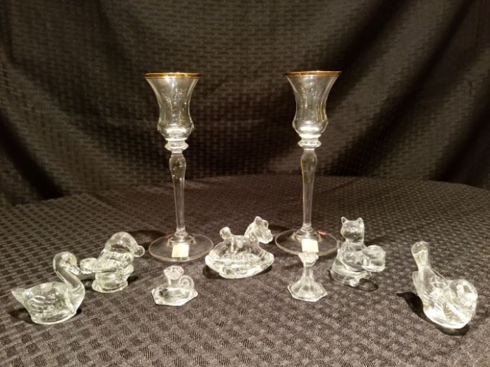 Glass Candle Holders