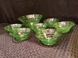 Doric Depression Glass Bowls