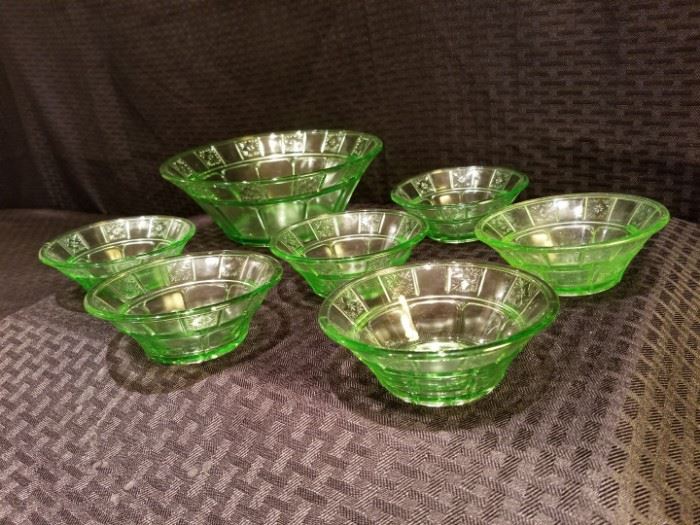 Doric Depression Glass Bowls