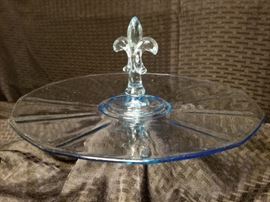 Vintage Aquamarine Serving Tray