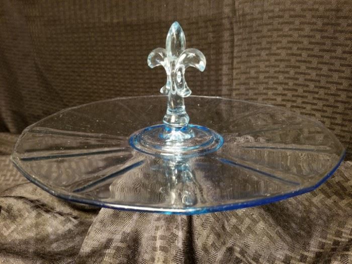 Vintage Aquamarine Serving Tray