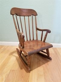 Nichols and Stone Co. Child Rocking Chair
