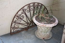 Vintage Metal Door/Window Transom