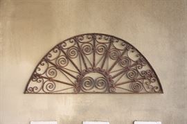 Another fabulous antique metal transom