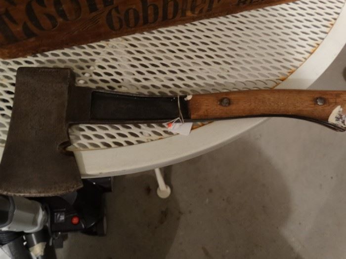Boy Scout hatchet with insignia 