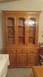 Solid oak Rex China cabibet