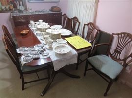 Duncan Phyfe Cherry Dining set