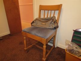 Jordache bag, Chair