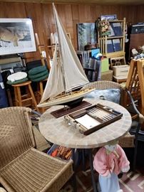 Nice patio table and two chairs