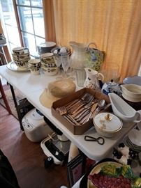 Misc. china and glassware