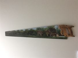 Hand painted saw
