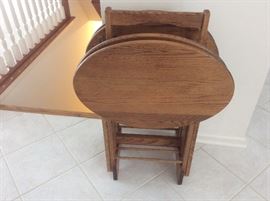 Golden oak t v tables