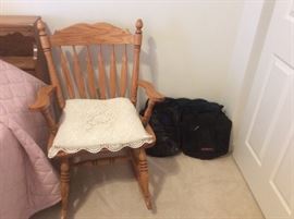 Oak rocking chair