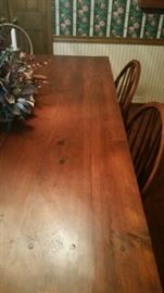 Wide Plank Dining Room Table