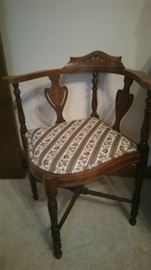 Victorian Style Corner Chair