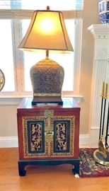 Pair of Chinoiserie Storage tables