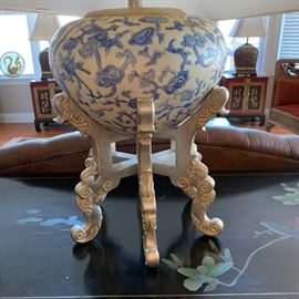 Blue and White Ginger Jar Lamp