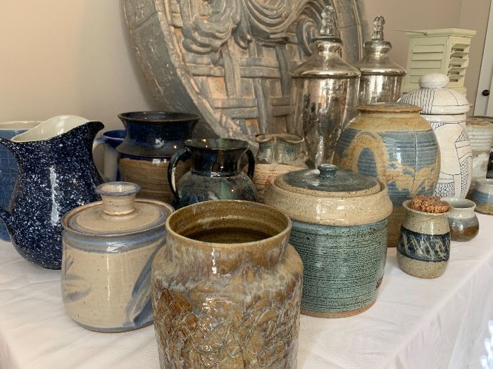 One of a kind pottery, vases, jars, etc.