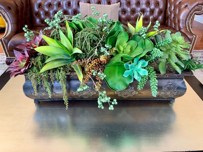 Faux floral arrangement