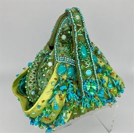 Large selection of Mary Frances embellished handbags....many never used!