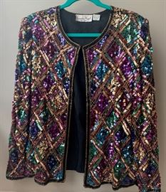 Selection of new and vintage sequin tops