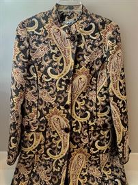 Carlisle wood and silk brocade jacket
