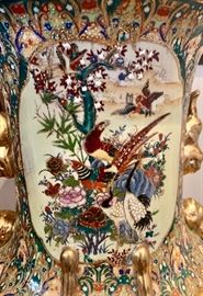 Close up of Satsuma Vases