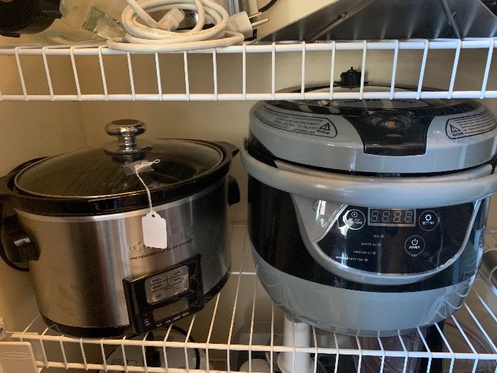Cuisinart slow cooker and Cook's Essential pressure cooker