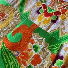 Collection of vintage Japanese Obi sashes