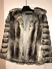 Chinchilla fur coat