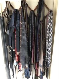 A Collection of Ties, Belts and Suspenders