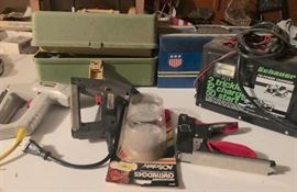 Tool Boxes, Battery Charger, Staple Guns