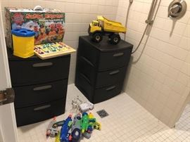 Vintage Tonka Dump Truck, Toys, and Drawers