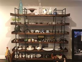 Book case isn't for sale just used for display. Lot of fine china, glassware, collectibles, etc...
