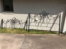 Wrought Iron Queen Size bed (do have frame and cross sections)