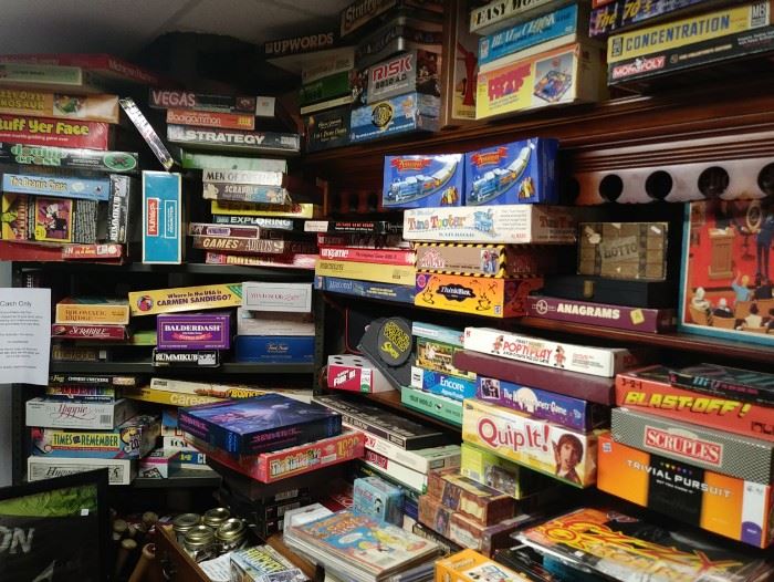 Assorted board games....Many other not seen in photos