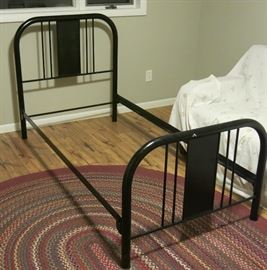 twin iron bed
