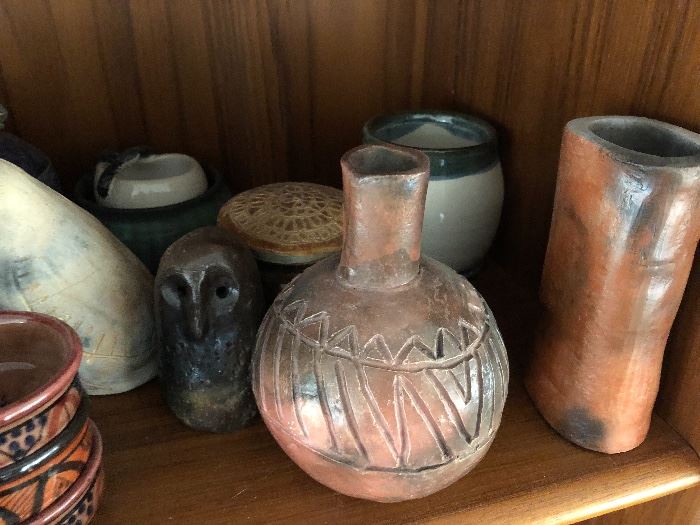 Artisan Made Ceramic Pottery Clay Assortment of Items