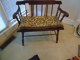 Handcrafted parson's bench