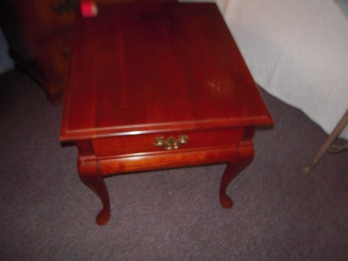 1 drawer cherry table