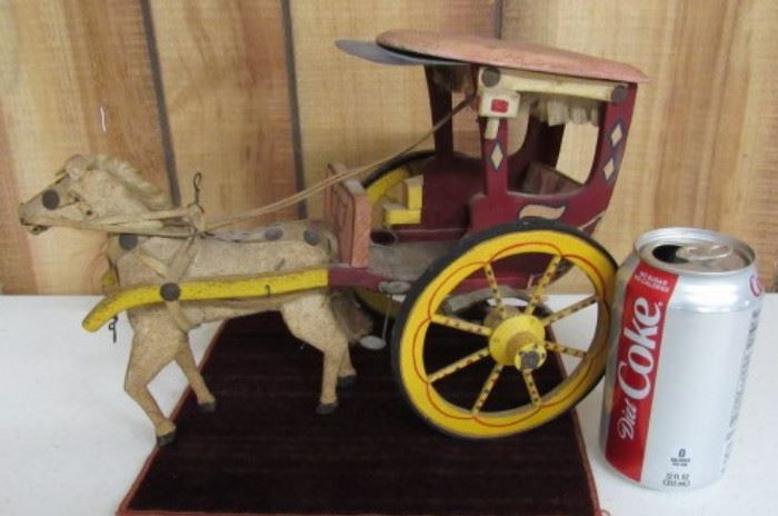 Wood Toy Horse & Cart