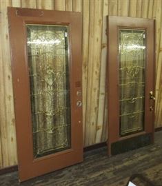 Leaded Glass Wooden Doors