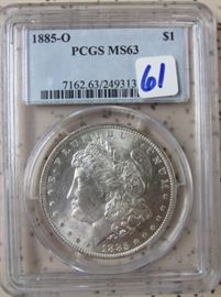 PCGS 1885-O Morgan Dollar
