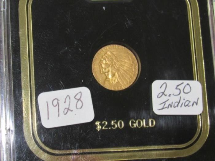 1928 Gold $2.50 Indian Head Coin