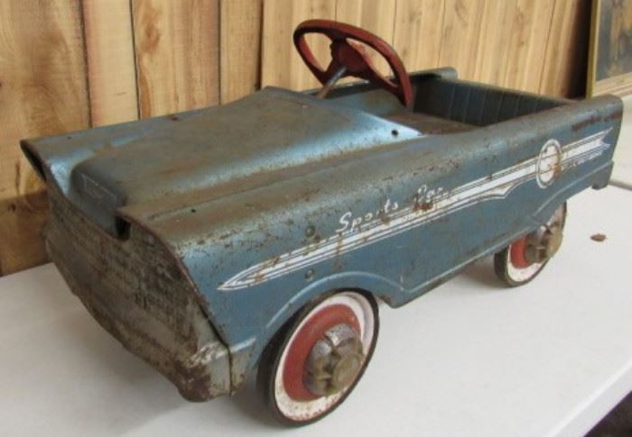 Vintage Metal Pedal Car