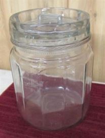 Early 1900's Glass Tobacco Jar